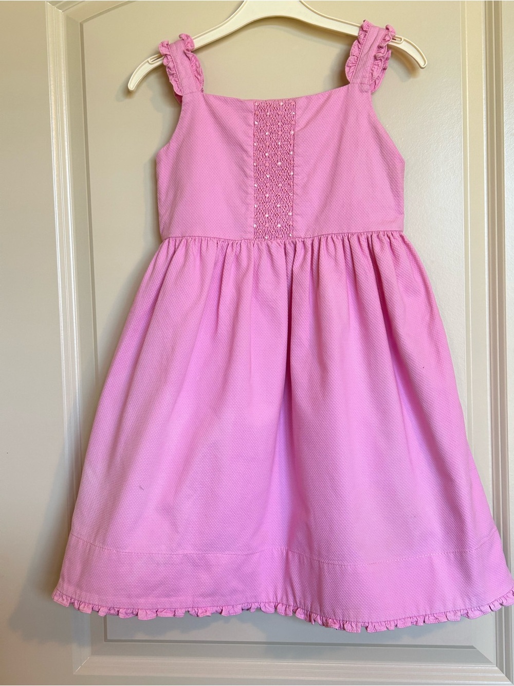 6Y Smocked Strasburg Ruffled Sundress